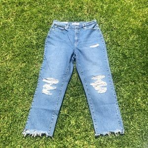 dark blue garage vintage straight leg jeans